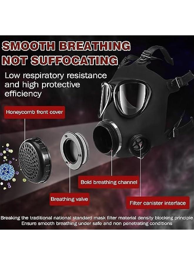 Arabest Gas Masks Survival Nuclear and Chemical - Reusable Full Face Respirator Gas Mask with Activated Carbon Filter  - Image 4