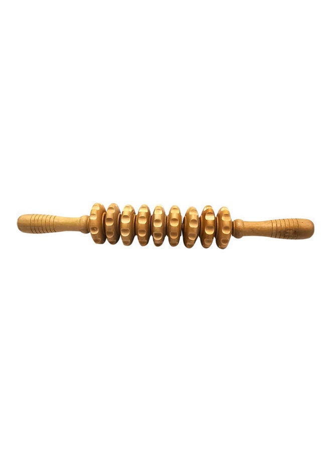 NIBEMINENT Wooden Nine Rounds Yoga Massage Stick - Image 2