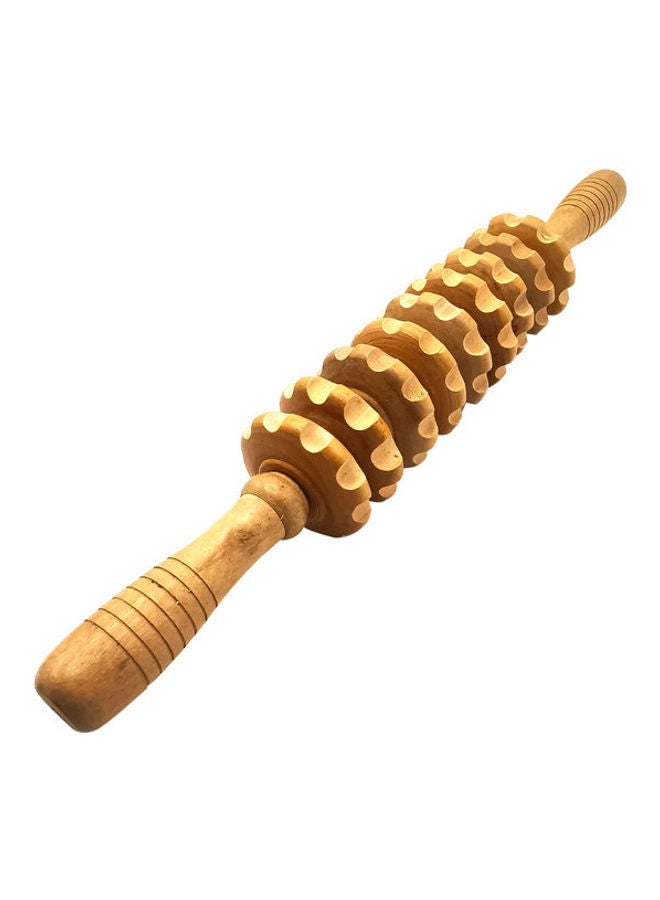 NIBEMINENT Wooden Nine Rounds Yoga Massage Stick - Image 5