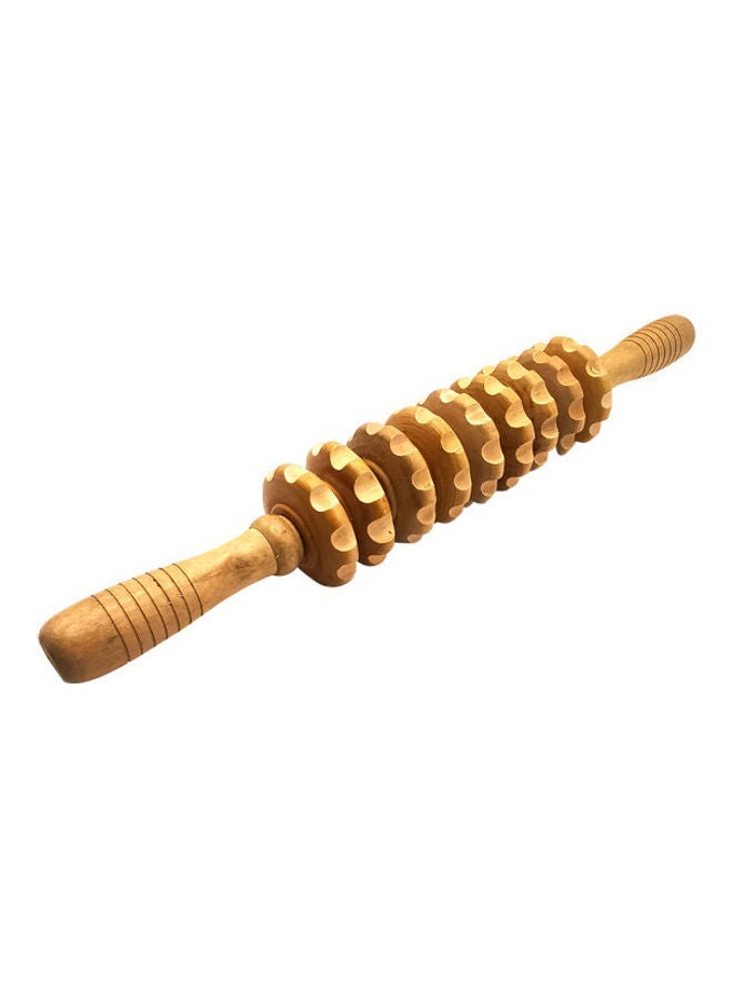 NIBEMINENT Wooden Nine Rounds Yoga Massage Stick - Image 4