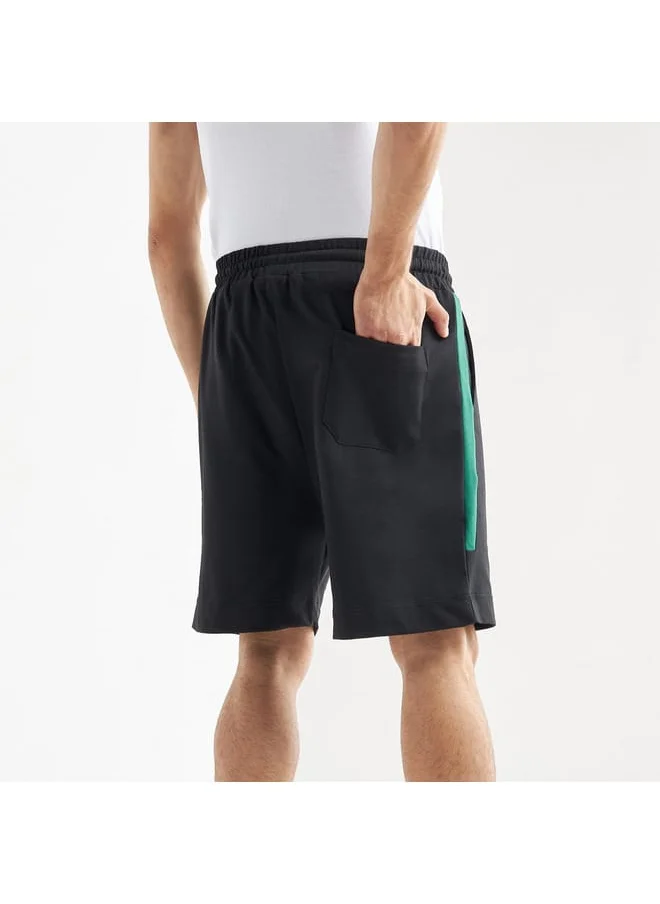 FAV Logo Print Shorts with Drawstring Closure and Pockets