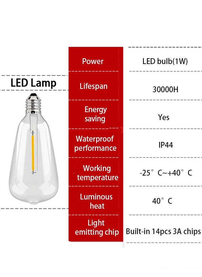 HOOPZOZA - HOOPZOZA LED Decorative String Light 25 Lamp Bulb - Image 1