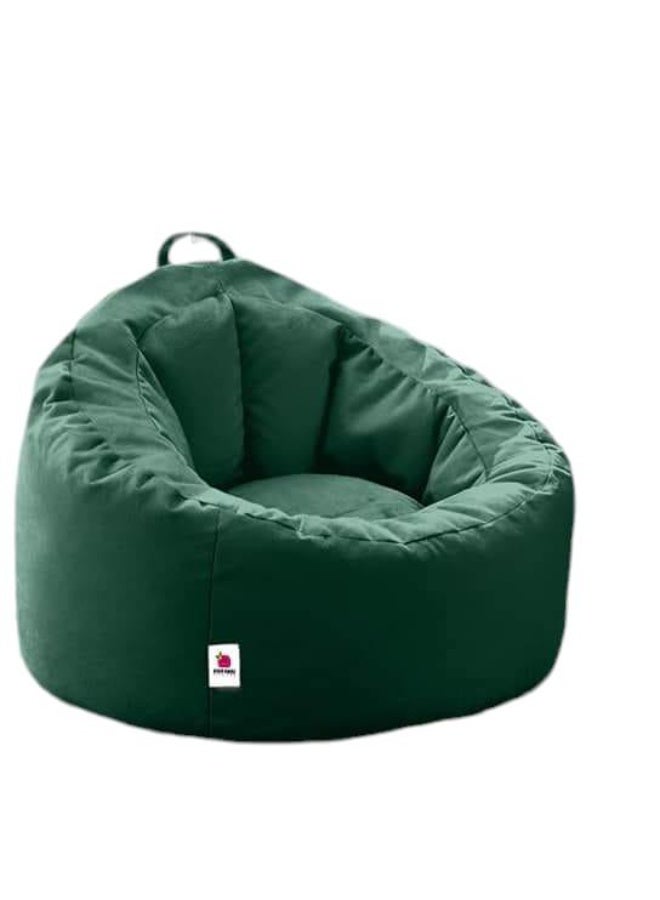 Star Bags - Bean Bags Bean Bag Chair Comfy - From Star Bags - 100*75cm - Dark Green - Velvet Fabric - Image 2