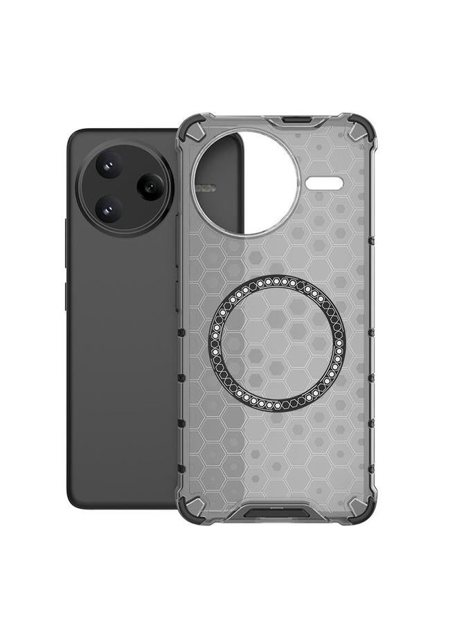 The Bros Case For Redmi K80 Pro 5G / Poco F7 Ultra Honeycomb Magnetic Ring Shockproof Phone Case