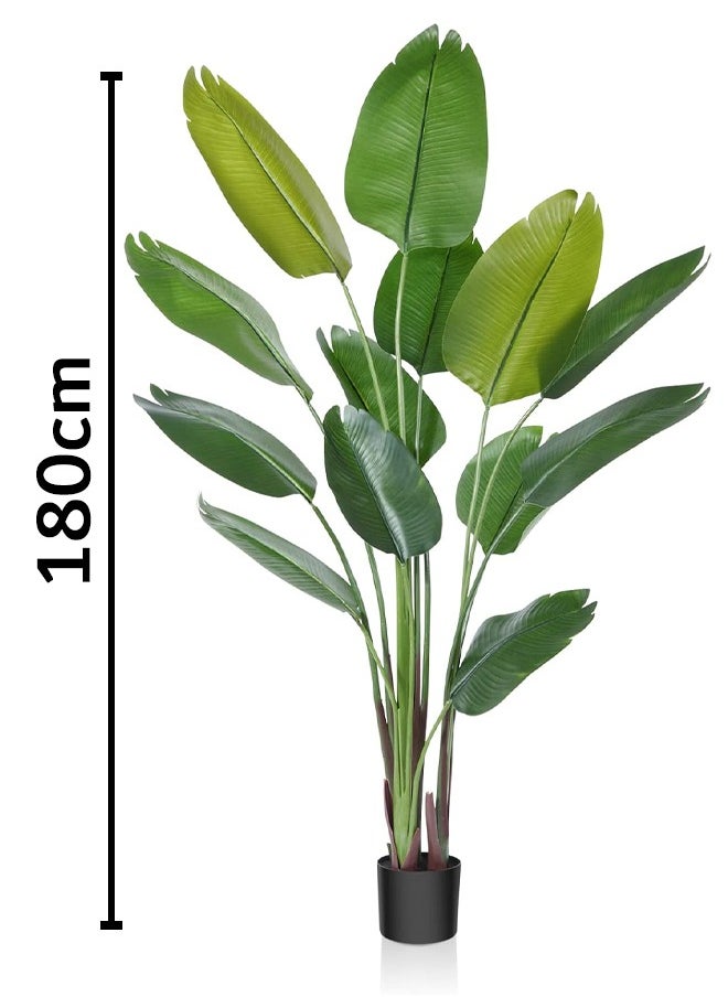 Bolivia's - Artificial Trees, Artificial Banana Tree With Perfect Faux Tropical Leaf, Lifelike Artificial Tree For Modern Home Decoration Indoor And Outdoor, Artificial Tree For Office And Housewarming - Image 1