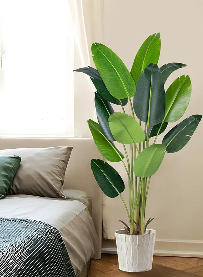 Bolivia's Artificial Trees, Artificial Banana Tree With Perfect Faux Tropical Leaf, Lifelike Artificial Tree For Modern Home Decoration Indoor And Outdoor, Artificial Tree For Office And Housewarming - Image 5