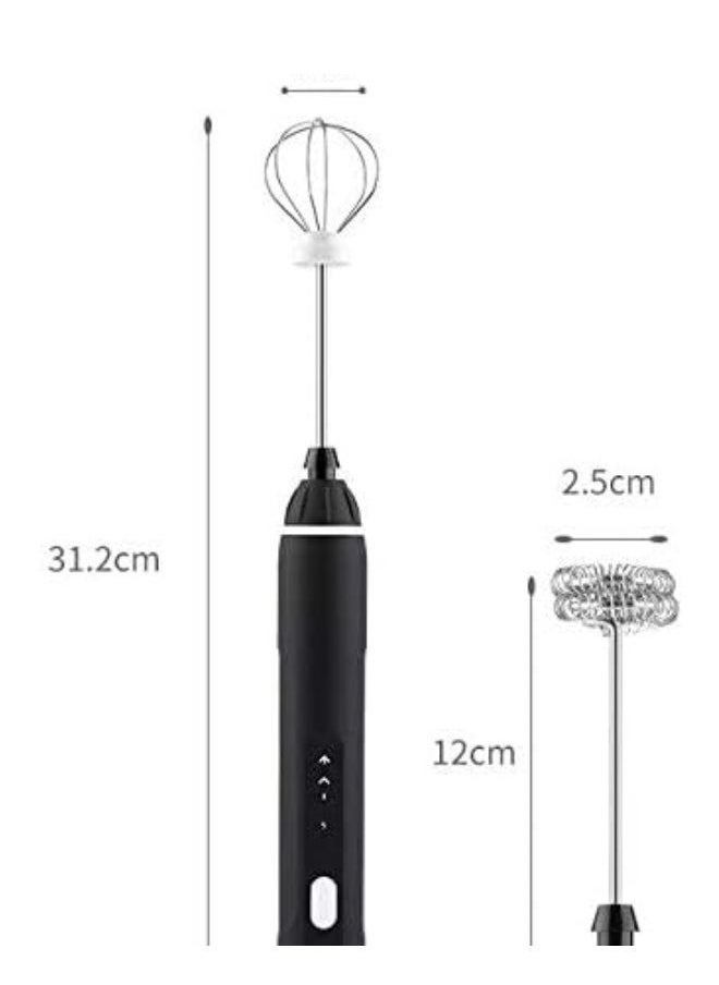 XiuWoo - Rechargeable Milk Frother 3 Speeds Handheld Foam Maker With Stainless Whisk For Coffee, Latte, Cappuccino, Chocolate, Milk Tea, Coconut Milk, Durable Frother Drink Mixer - Image 1