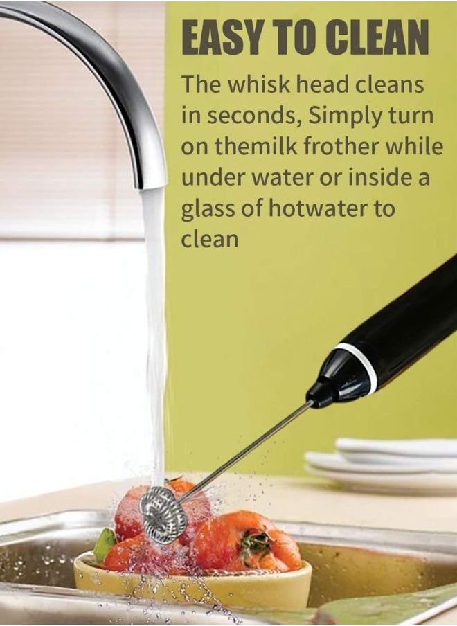 XiuWoo - Rechargeable Milk Frother 3 Speeds Handheld Foam Maker With Stainless Whisk For Coffee, Latte, Cappuccino, Chocolate, Milk Tea, Coconut Milk, Durable Frother Drink Mixer - Image 1