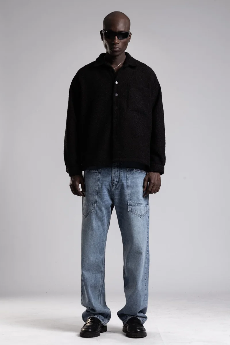 كاتش قميص صوفي منقوش