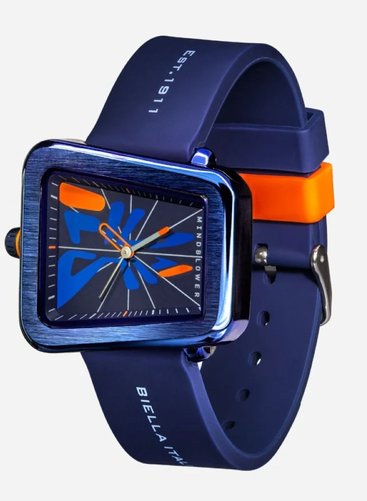 FILA FILA ADULT UNISEX ANALOGUE WATCH ALLOY CASE BLUE SILICONE STRAP, 38-343-003