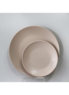 DANUBE HOME Apollo 16 Piece Color Glazed Dinner Set Serve 4 Stoneware Colorful Dinnerware Set Stylish Table Setting For Home Kitchen & Dining Room L33xW21.5xH28.5cm Brown  - Image 4
