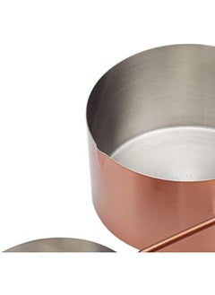Master Class Masterclass Stainless Steel, Copper Effect Measuring Cups, Set Of Four, Tagged  - Image 2