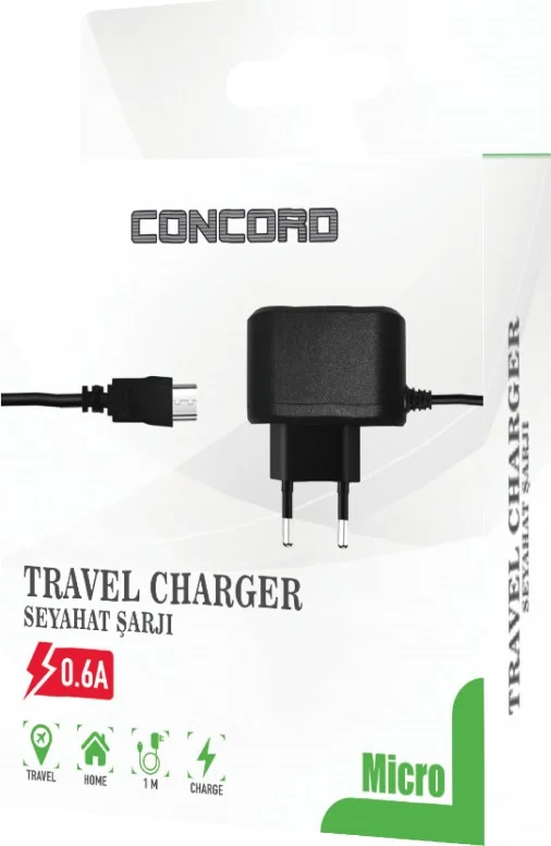 CONCORD C-86 0.6A Micro Travel Charger