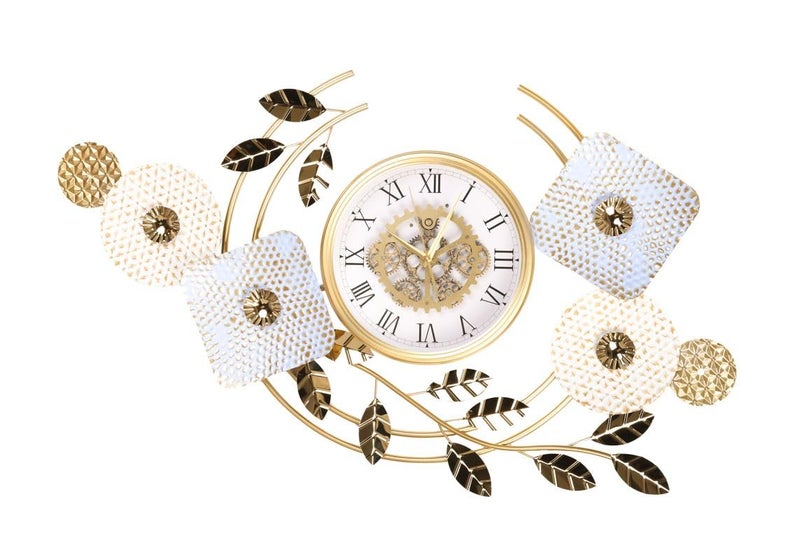 Earwig Metal Wall Clock Decorative Indoor Outdoor Easy to Read, Hanging Station Clock for Patio, Garden, Office Outside Corner Decor (EW-26) - Image 1