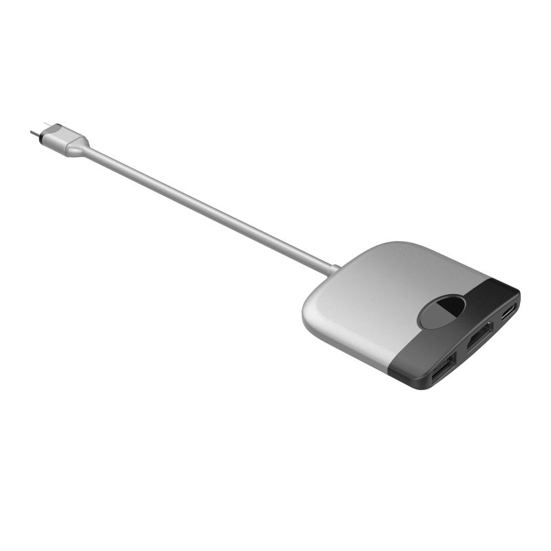 محطة توسيع متعددة الوظائف (HUB) من نوع Type-C إلى HD 3 في 1 مع منفذ USB 3.0 ومنفذ شحن USB-C للهواتف والأجهزة المحمولة (PC) - Image 1