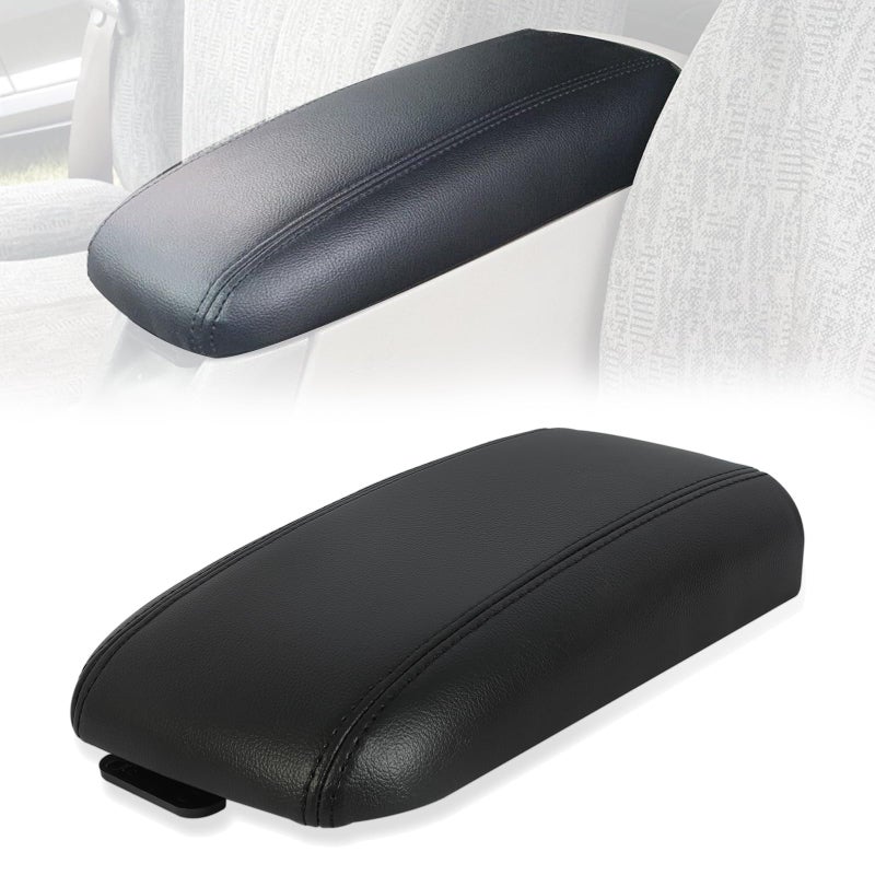 Kojem Center Console Armrest Lid WLatch Compatible with 0209 Trailblazer Envoy 0308 Ascender 0509 Saab 97x 0204 Bravada 0407 Rainier Replace for 25998847 25998844 25998838 WLeather Cover
