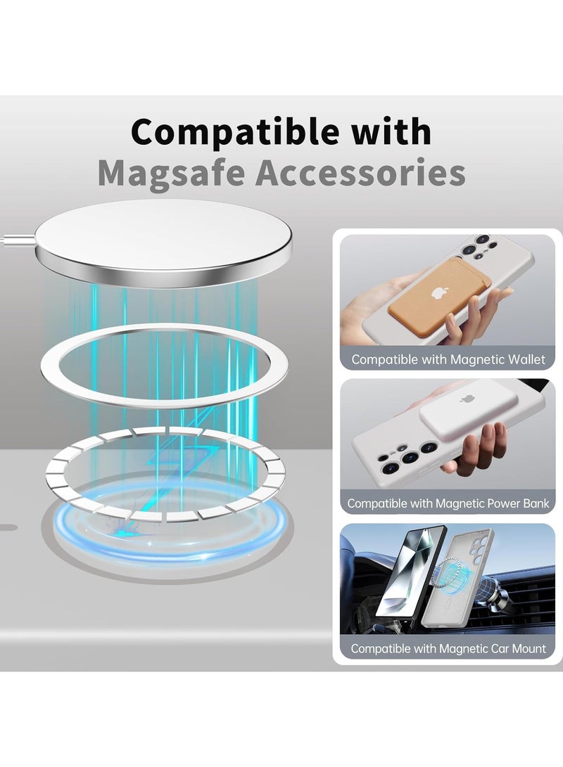 X-level Magnetic Silicone Case for Samsung Galaxy S25 Ultra (2025) – MagSafe Compatible, Slim & Durable Protective Cover, Shockproof Design with Lens Protection, Soft-Touch Finish (Grey)  - Image 2