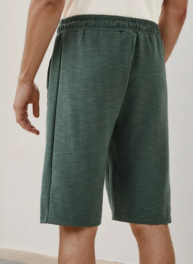 Kappa Kappa Regular Fit Shorts with Drawstring Closure and Pockets