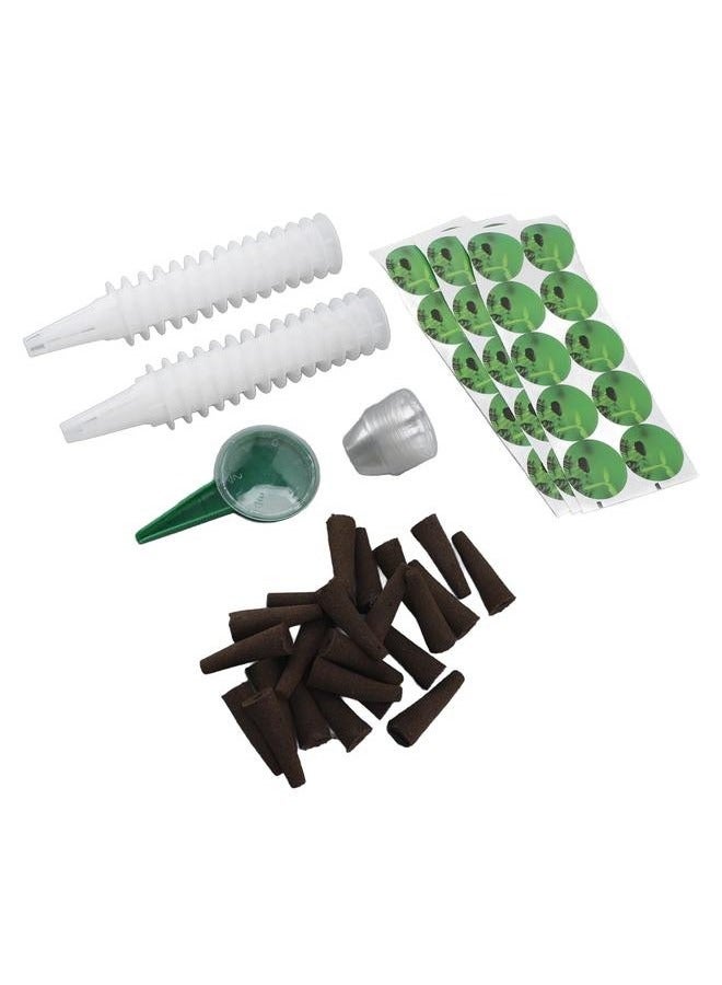 Bukela Hydroponic Pods Kit 30 Planting Baskets Domes 30 Grow Sponges Hydroponic Supplies Grow Anything Kit with Dispenser and Stickers - Image 4