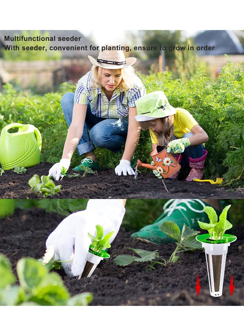 Bukela Hydroponic Pods Kit 30 Planting Baskets Domes 30 Grow Sponges Hydroponic Supplies Grow Anything Kit with Dispenser and Stickers - Image 2