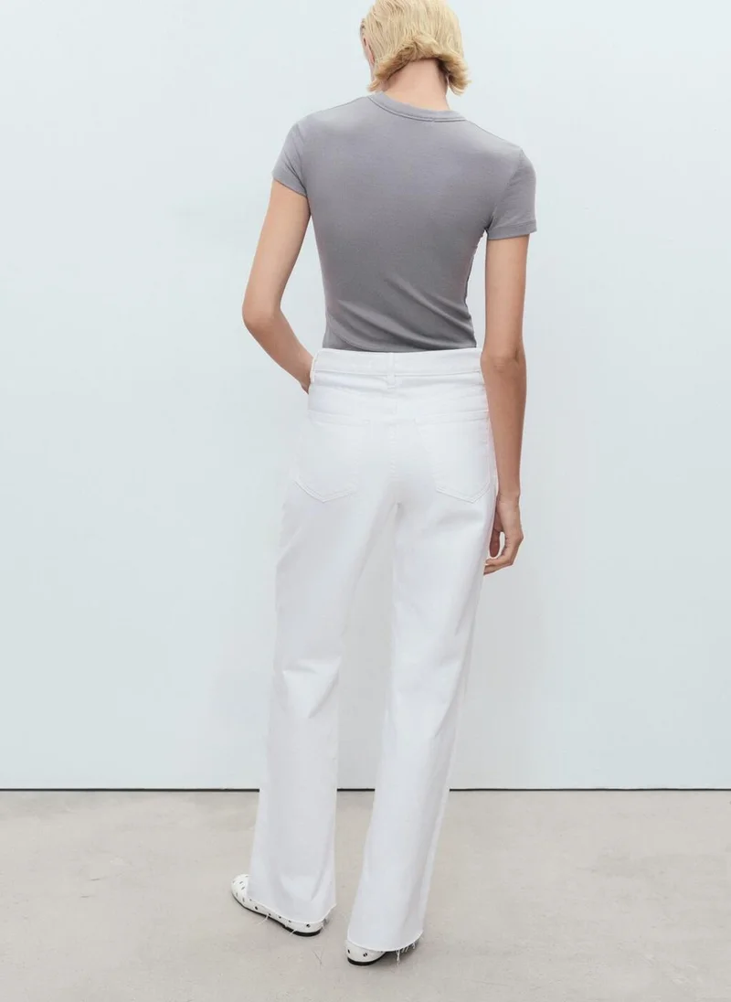 MANGO Danila Wide-Leg High-Rise Jeans
