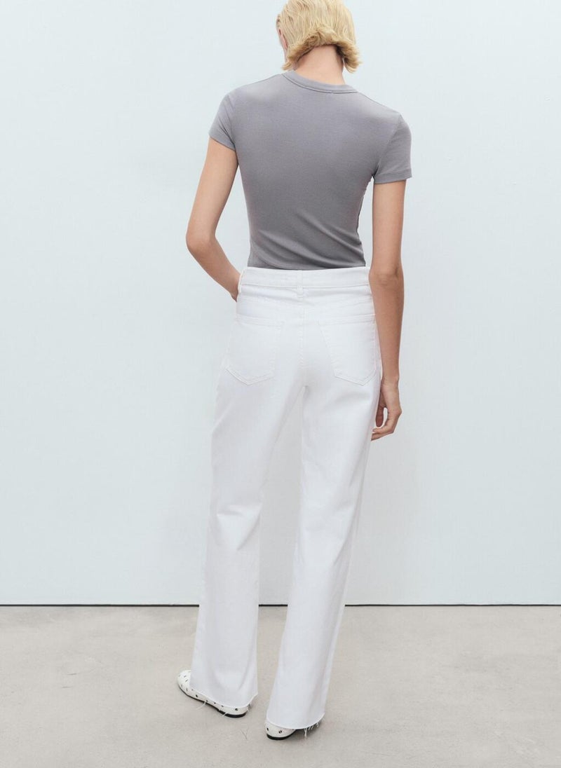 MANGO Danila Wide-Leg High-Rise Jeans  - Image 2