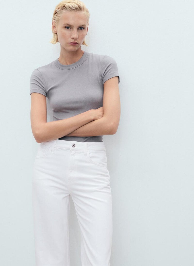 MANGO Danila Wide-Leg High-Rise Jeans  - Image 4