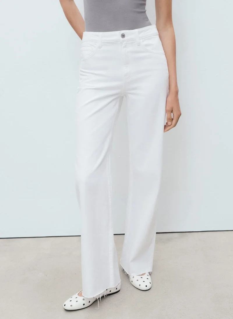 MANGO Danila Wide-Leg High-Rise Jeans