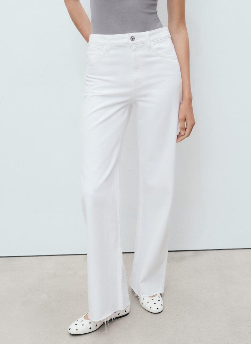 MANGO Danila Wide-Leg High-Rise Jeans  - Image 1
