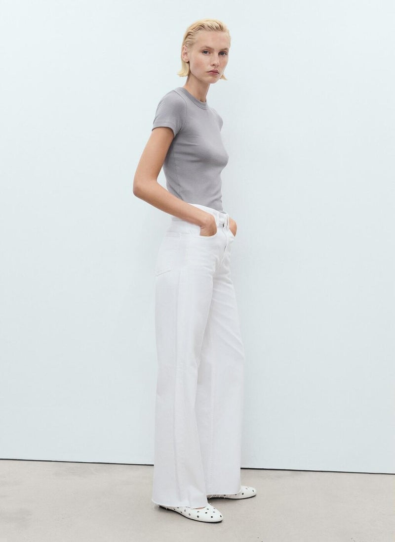 MANGO Danila Wide-Leg High-Rise Jeans  - Image 5