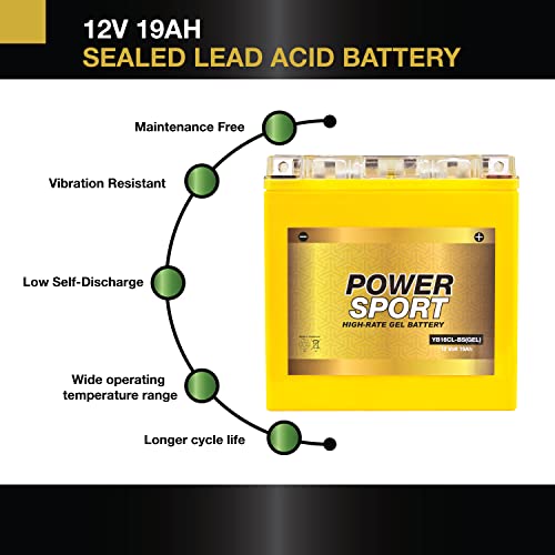 ExpertPower YB16CL-B Jet Ski GEL Battery Replacement for YAMAHA Wave Runner All CC 87-'09, Kawasaki, Polaris, ATV's - Image 3