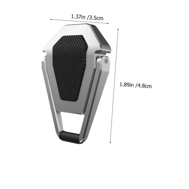 2 Pcs Zinc Alloy Laptop Stand Portable Cooling Holder With Slip Pads Lightweight Metal Riser Notebook Silver Black - Image 3