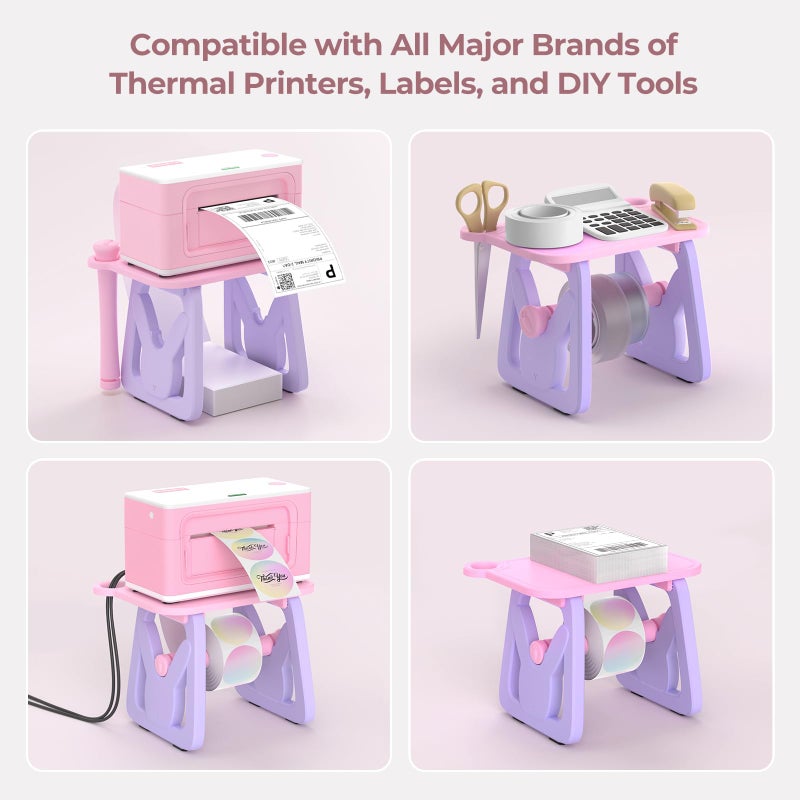 MUNBYN Label Holder for Rolls and Fanfold Labels, Thermal Sticker Holder for Desktop Thermal Printer, Accessory Supplies for Home, Office, Small Business - Image 5