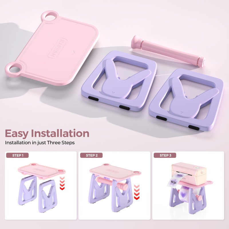 MUNBYN Label Holder for Rolls and Fanfold Labels, Thermal Sticker Holder for Desktop Thermal Printer, Accessory Supplies for Home, Office, Small Business - Image 4