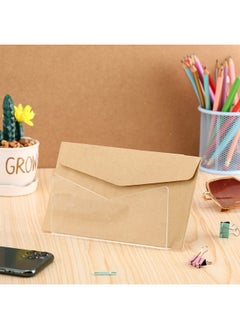 Maitys 3 Pcs Acrylic Mail Organizer Countertop 6 X 2.5 X 4 Inches Clear Mail Postcard Holder Letter Mail Sorter Organizer Postcard Stand Greeting Card Display Rack Document Envelope Home School Office  - Image 5