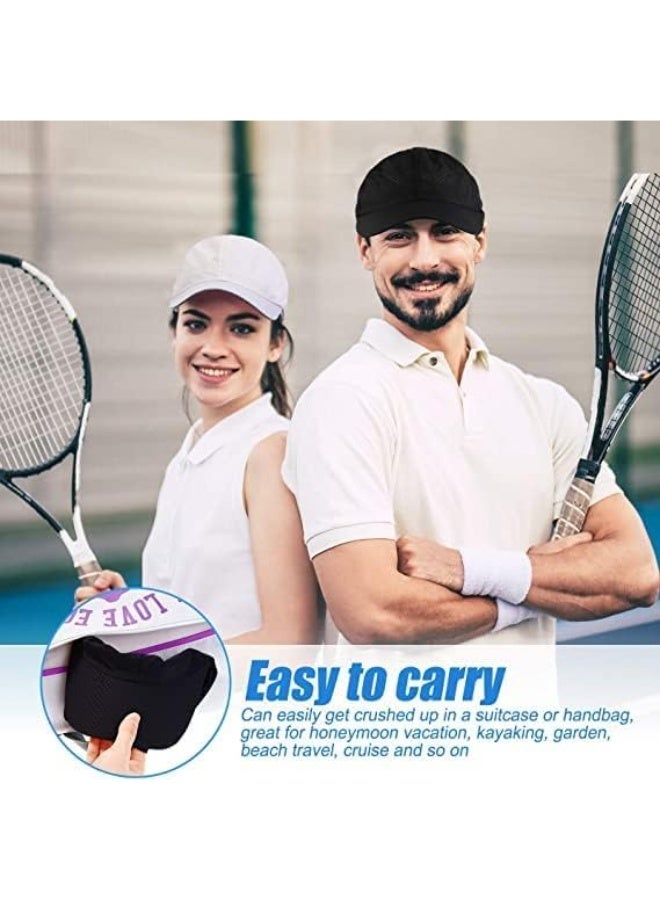 2 Pcs Breathable Baseball Cap, Summer Mesh Baseball Cap for Men Woman, Quick Dry Mesh Sports Cap, Adjustable Workout Tennis Hat for Hiking, Fishing, Travelling, Camping, Cycling, Golfing - Image 4