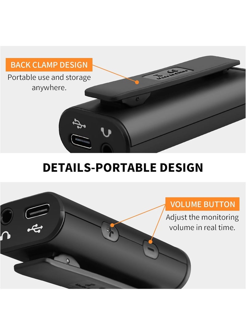 جويو واجهة تسجيل جيتار محمولة - بطاقة صوت داخلية صغيرة للتسجيل والبث المباشر متوافقة مع ‎USB-C‎ و‎لايتنينغ‎ للهاتف، خفيفة الوزن وسهلة التوصيل والتشغيل - Image 4
