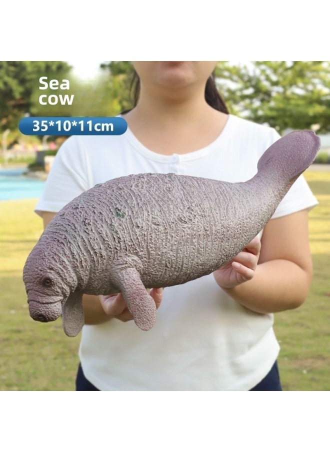 Generic - Deep Sea Animal Simulation Model Children's Large Soft Glue Starfish Crab Octopus Shark Lobster Marine Toy Ornaments-Colour:[ocean Series] Tiger Shark 280g - Image 1
