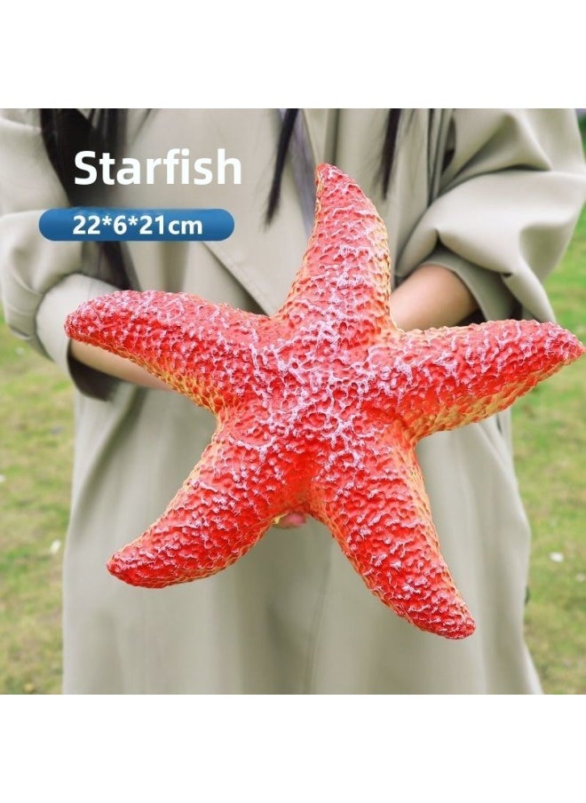 Generic - Deep Sea Animal Simulation Model Children's Large Soft Glue Starfish Crab Octopus Shark Lobster Marine Toy Ornaments-Colour:[ocean Series] Tiger Shark 280g - Image 1