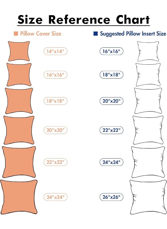 ميولي Miulee رمي وسادة إدراج وسادة قسط Squareer Square Squar - Image 5