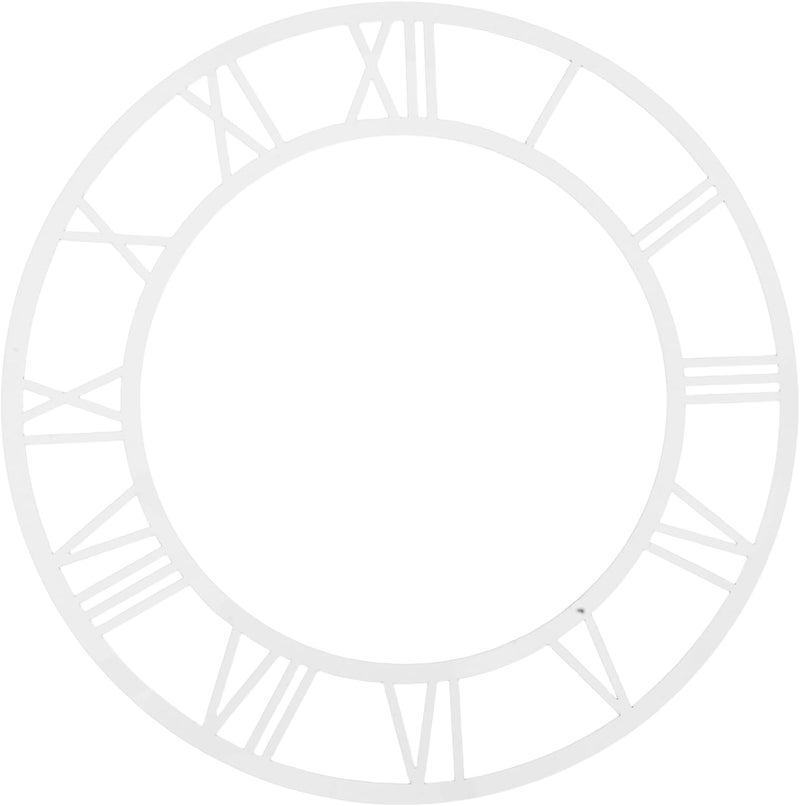 CHILDWEET Acrylic Mirror Clock Dial with Roman Numerals Wall Sticker, Self-Adhesive 25cm Mirror Wall Clock Face for Living Room and Hotel Entryway Decoration - Image 1