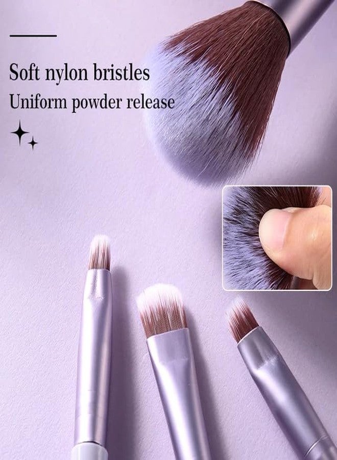 BANIRA Face & Eye Synthetic Bristle Makeup Brush Set Of 6PCS MULTICOLOR - Image 5
