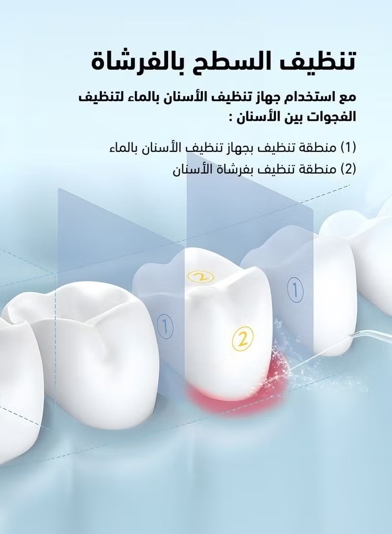 Generic Brands Portable Cordless Water Flosser for Teeth Cleaning 200ML Oral Irrigator Flosser 3 Cleaning Modes And 4 Jet Tips, IPX7 Waterproof - Image 5