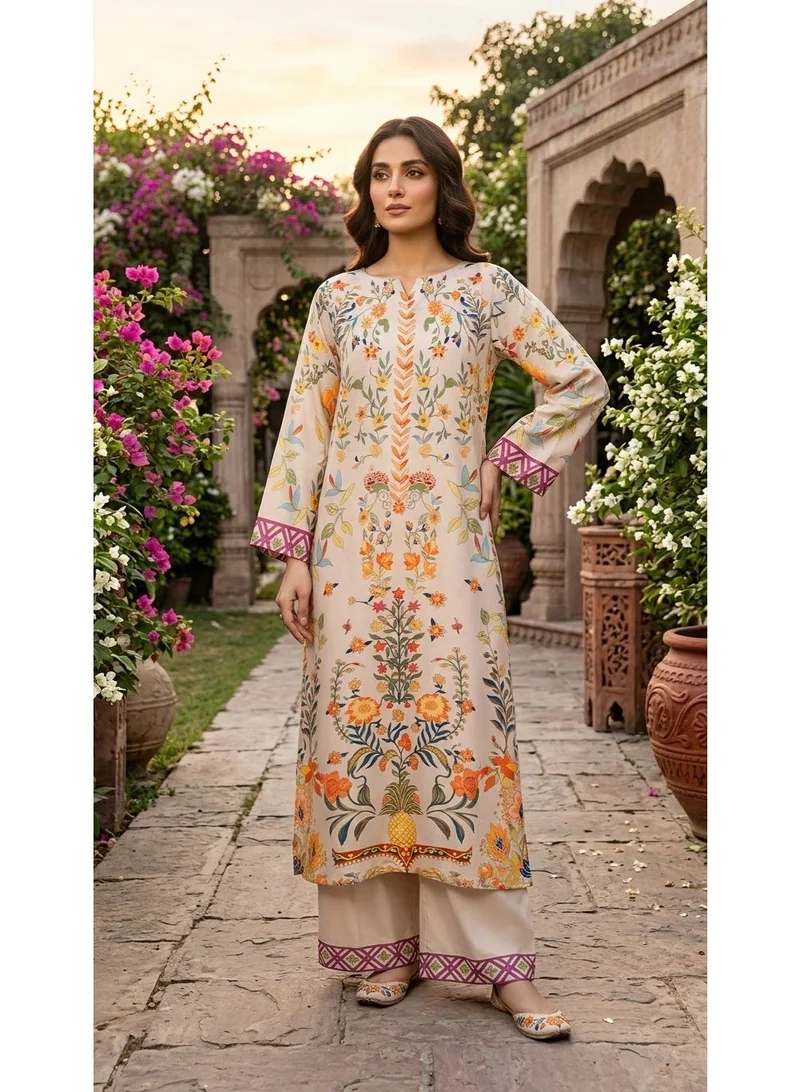 GREYORANGE Women's Floral Print 2-Piece Kurta Set - Viral 2054