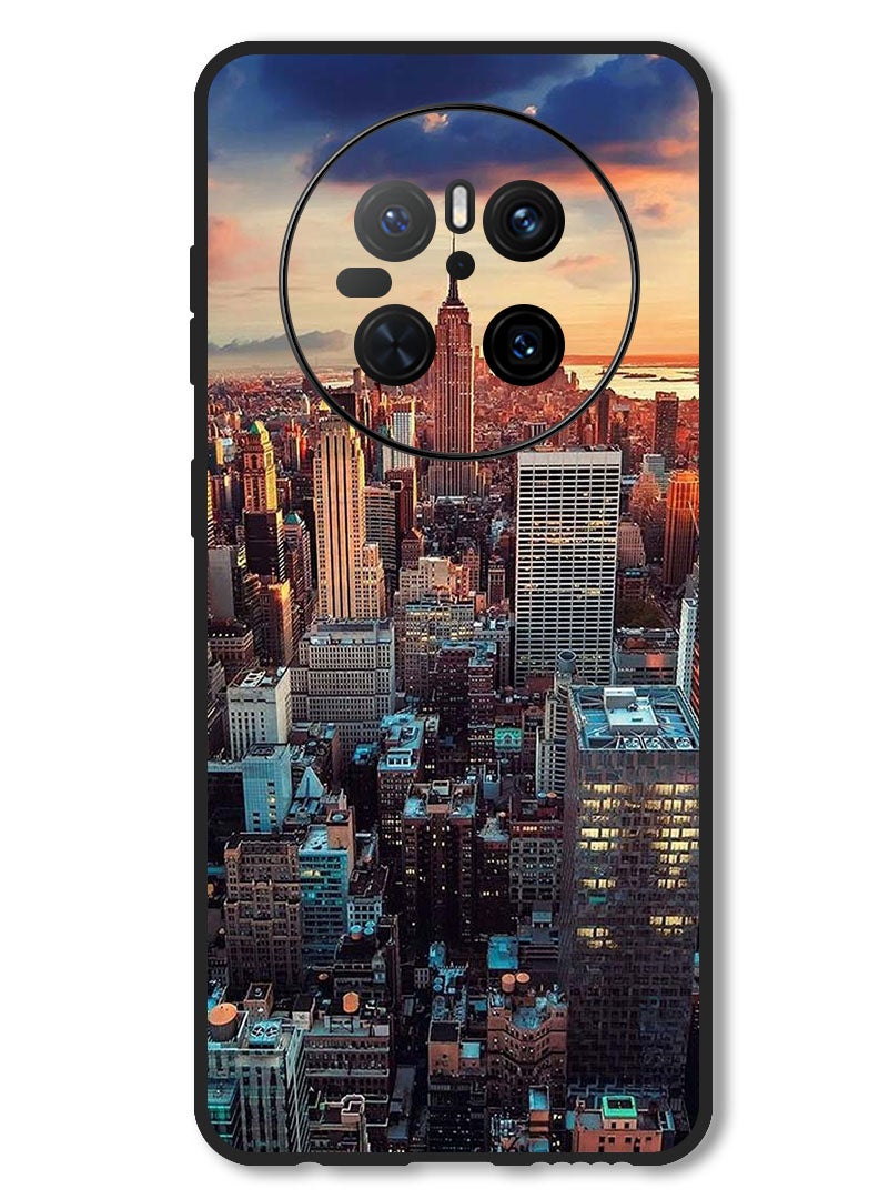 Theodor Case Compatible with Huawei Mate 70 Protection Shockproof Bumper Cover Newyork City - Image 1