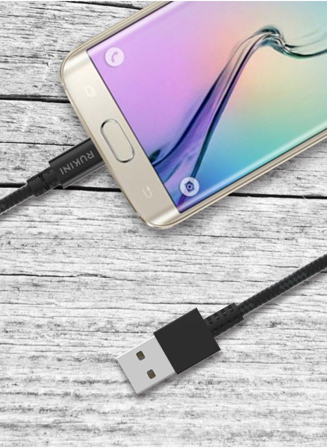 RUKINI Rukini Usb to Type C fabric cable, anti-cut - size 1 meter  - Image 3