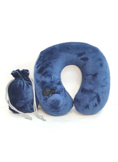 Inflatable Hoodie Travel Neck Pillow Adjustable Comfort, Lightweight for Airplane Flight, Soft Luxury Texture Velvet Hood Keeps Warm, Manual Press Pump Inflation and Auto-Deflation, Machine Washable (Navy Blue) - pzsku/Z06C2C92D816E244A0E01Z/45/_/1714764353/3f5c8b89-68ed-44e8-9298-ed5ff199841a