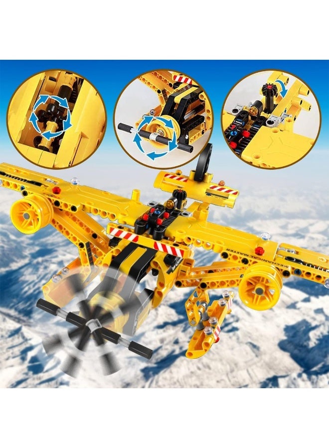 Loquat Building Toy 2 In 1 Technic Truck Airplane Construction Engineering Kit City Building Set Educational Toy Gift - Image 4