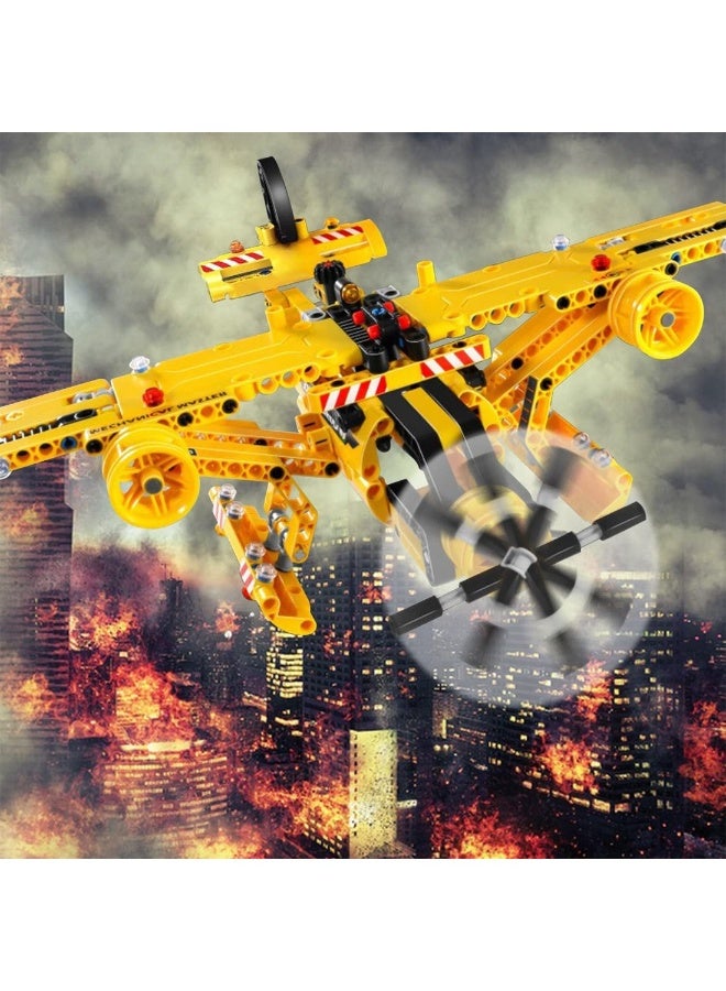 Loquat Building Toy 2 In 1 Technic Truck Airplane Construction Engineering Kit City Building Set Educational Toy Gift - Image 5