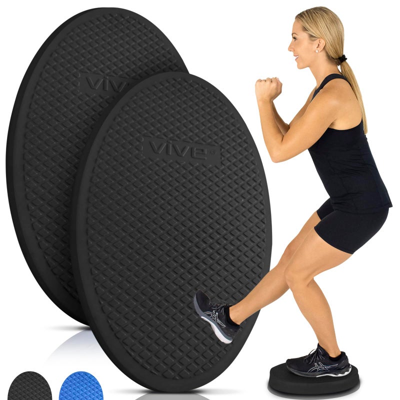 Vive Balance Pad 2 Pack Physical Therapy Foam Stability Trainer NonSlip Wobble Cushion for Exercise Rehabilitation Workouts Yoga Core Strength Pilates Device for Women Men Kids